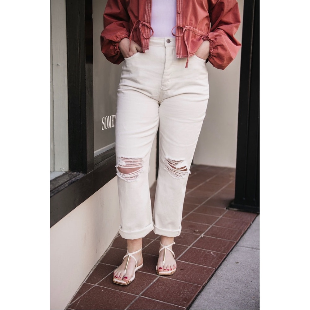 AFRM Women’s Dex Boyfriend Jeans, White